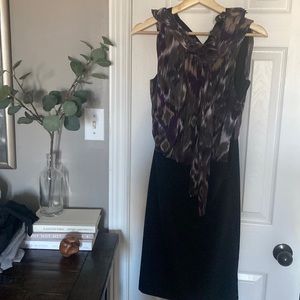 RW & Co drape top pencil dress, size small